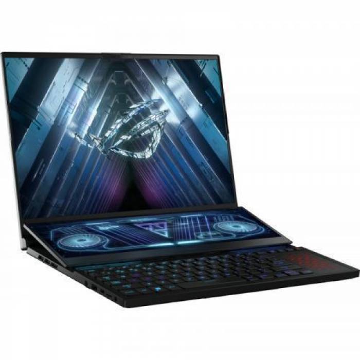 Laptop ASUS ROG Zephyrus Duo 16 GX650RS-LB048W, AMD Ryzen 9 6900HX, 16inch, RAM 32GB, SSD 2TB, nVidia GeForce RTX 3080 8GB, Windows 11, Black