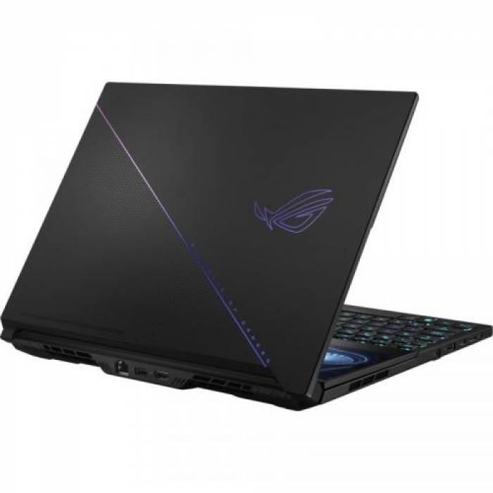 Laptop ASUS ROG Zephyrus Duo 16 MiniLED GX650PY-NM049W, AMD Ryzen 9 7945HX, 16 inch, RAM 32GB, SSD 2TB, nVidia GeForce RTX 4090 16GB, Windows 11, Black