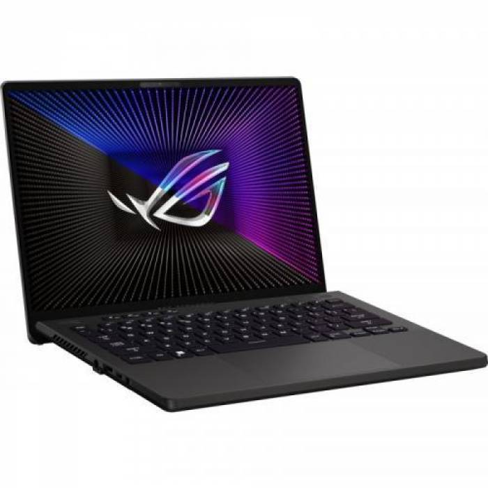 Laptop ASUS ROG Zephyrus G14 GA402RJ-L4007W, AMD Ryzen 7 6800HS, 14inch, RAM 16GB, SSD 512GB, AMD Radeon RX 6700S 8GB, Windows 11, Eclipse Gray AniMe Matrix