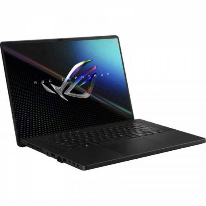 Laptop ASUS ROG Zephyrus M16 GU603ZX-K8001W, Intel Core i9-12900H, 16inch, RAM 32GB, SSD 2TB, nVidia GeForce RTX 3080 Ti 16GB, Windows 11, Off Black