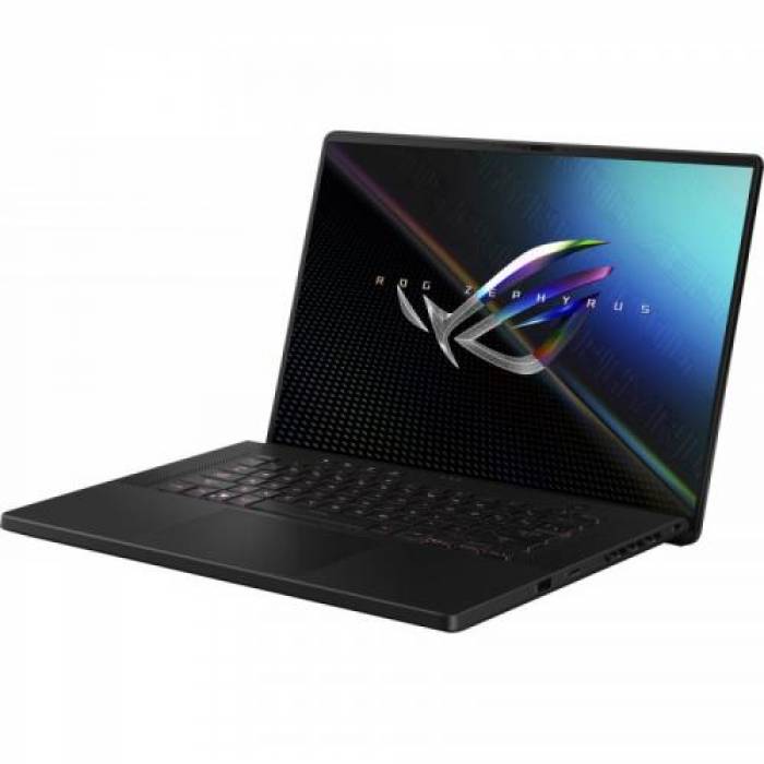 Laptop ASUS ROG Zephyrus M16 GU603ZX-K8001W, Intel Core i9-12900H, 16inch, RAM 32GB, SSD 2TB, nVidia GeForce RTX 3080 Ti 16GB, Windows 11, Off Black