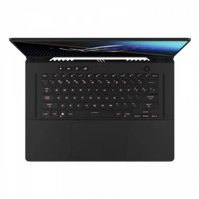 Laptop ASUS ROG Zephyrus M16 GU603ZX-K8001W, Intel Core i9-12900H, 16inch, RAM 32GB, SSD 2TB, nVidia GeForce RTX 3080 Ti 16GB, Windows 11, Off Black