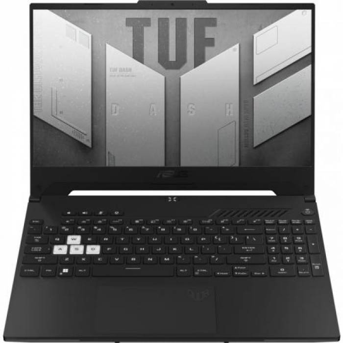 Laptop ASUS TUF Dash F15 FX517ZM-HN003, Intel Core i7-12650H, 15.6inch, RAM 16GB, SSD 1TB, nVidia GeForce RTX 3060 6GB, No OS, Off Black