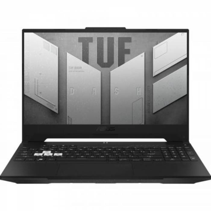 Laptop ASUS TUF Dash F15 FX517ZM-HN003, Intel Core i7-12650H, 15.6inch, RAM 16GB, SSD 1TB, nVidia GeForce RTX 3060 6GB, No OS, Off Black