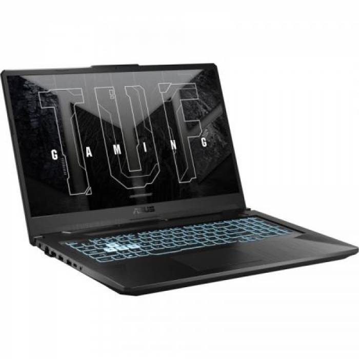 Laptop ASUS TUF Gaming A17 FA706ICB-HX063, AMD Ryzen 7 4800H, 17.3inch, RAM 8GB, SSD 512GB, nVidia GeForce RTX 3050 4GB, No OS, Graphite Black