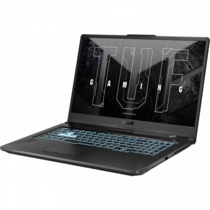 Laptop ASUS TUF Gaming A17 FA706ICB-HX063, AMD Ryzen 7 4800H, 17.3inch, RAM 8GB, SSD 512GB, nVidia GeForce RTX 3050 4GB, No OS, Graphite Black