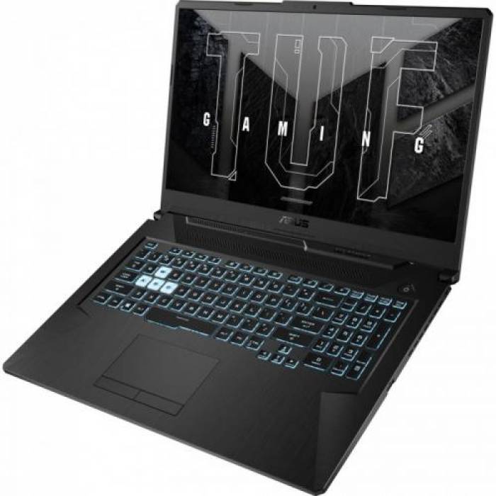 Laptop ASUS TUF Gaming A17 FA706ICB-HX063, AMD Ryzen 7 4800H, 17.3inch, RAM 8GB, SSD 512GB, nVidia GeForce RTX 3050 4GB, No OS, Graphite Black