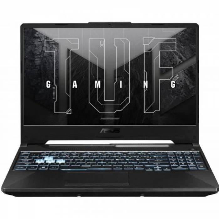 Laptop ASUS TUF Gaming F15 FX506HF-HN017, Intel Core i5-11400H, 15.6inch, RAM 16GB, SSD 512GB,  nVidia GeForce RTX 2050 4GB, No OS, Graphite Black