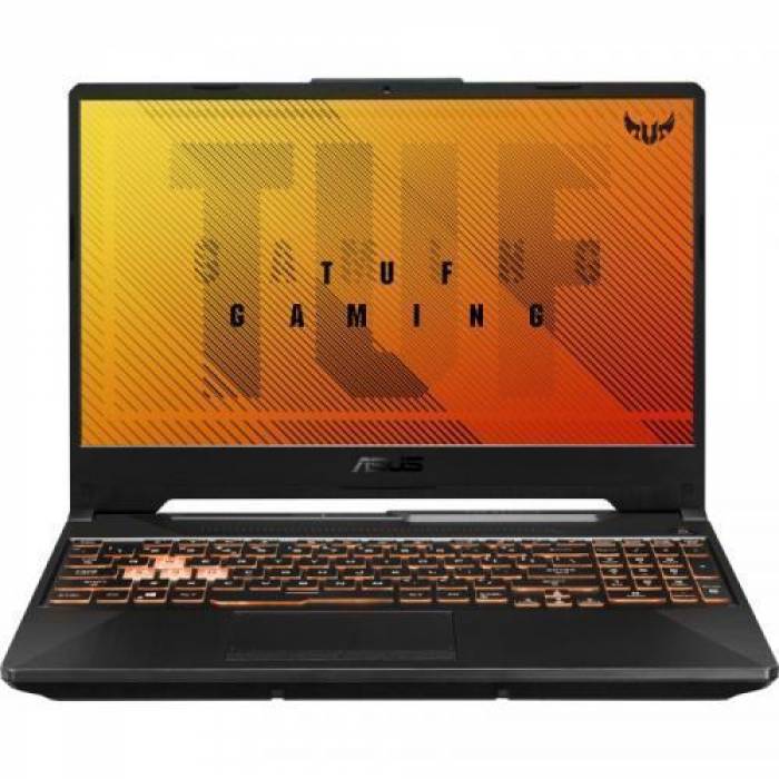 Laptop ASUS TUF Gaming F15 FX506LHB-HN323, Intel Core i5-10300H, 15.6inch, RAM 8GB, SSD 512GB, nVidia GeForce GTX 1650 4GB, No OS, Bonfire Black