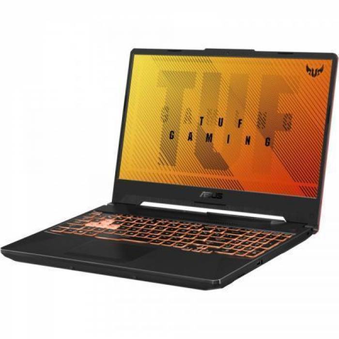 Laptop ASUS TUF Gaming F15 FX506LHB-HN323, Intel Core i5-10300H, 15.6inch, RAM 8GB, SSD 512GB, nVidia GeForce GTX 1650 4GB, No OS, Bonfire Black