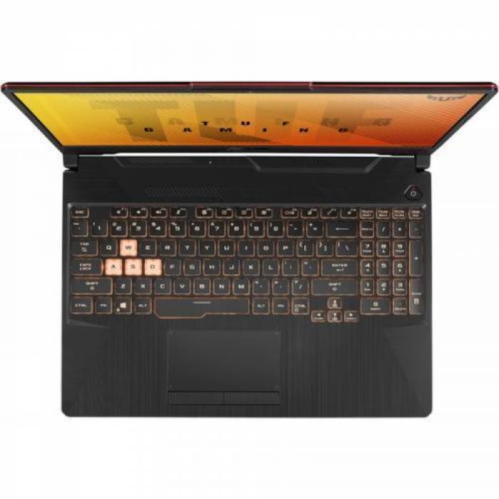 Laptop ASUS TUF Gaming F15 FX506LHB-HN323, Intel Core i5-10300H, 15.6inch, RAM 8GB, SSD 512GB, nVidia GeForce GTX 1650 4GB, No OS, Bonfire Black