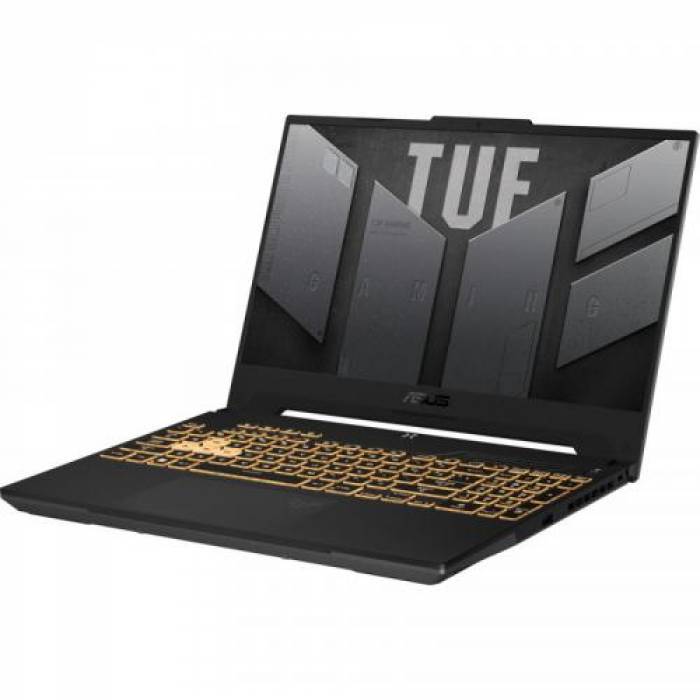 Laptop ASUS TUF Gaming F15 FX507ZC4-HN009, Intel Core i5-12500H, 15.6 inch, RAM 16GB, SSD 512GB, nVidia GeForce RTX 3050 4GB, No OS, Jaeger Gray