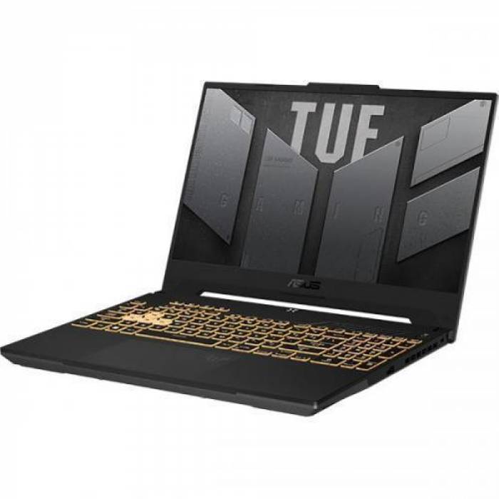 Laptop ASUS TUF Gaming F15 FX507ZR-HF004, Intel Core i7-12700H, 15.6inch, RAM 16GB, SSD 1TB, nVidia GeForce RTX 3070 8GB, No OS, Mecha Gray