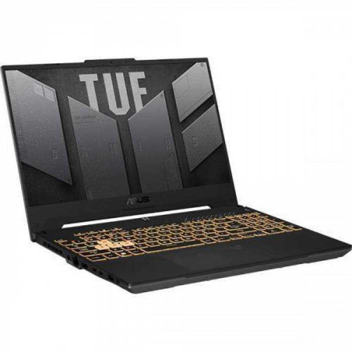 Laptop ASUS TUF Gaming F15 FX507ZR-HF004, Intel Core i7-12700H, 15.6inch, RAM 16GB, SSD 1TB, nVidia GeForce RTX 3070 8GB, No OS, Mecha Gray