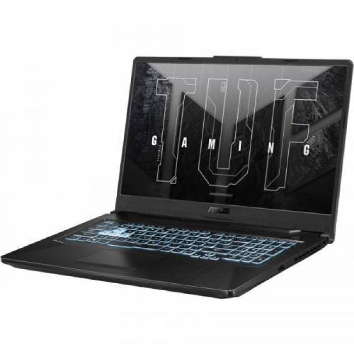 Laptop ASUS TUF Gaming F17 FX706HF-HX013, Intel Core i5-11400H, 17.3 inch, RAM 8GB, SSD 512GB, nVidia GeForce RTX 2050 4GB, No OS, Graphite Black