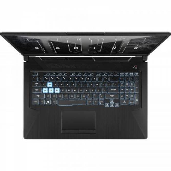Laptop ASUS TUF Gaming F17 FX706HF-HX013, Intel Core i5-11400H, 17.3 inch, RAM 8GB, SSD 512GB, nVidia GeForce RTX 2050 4GB, No OS, Graphite Black