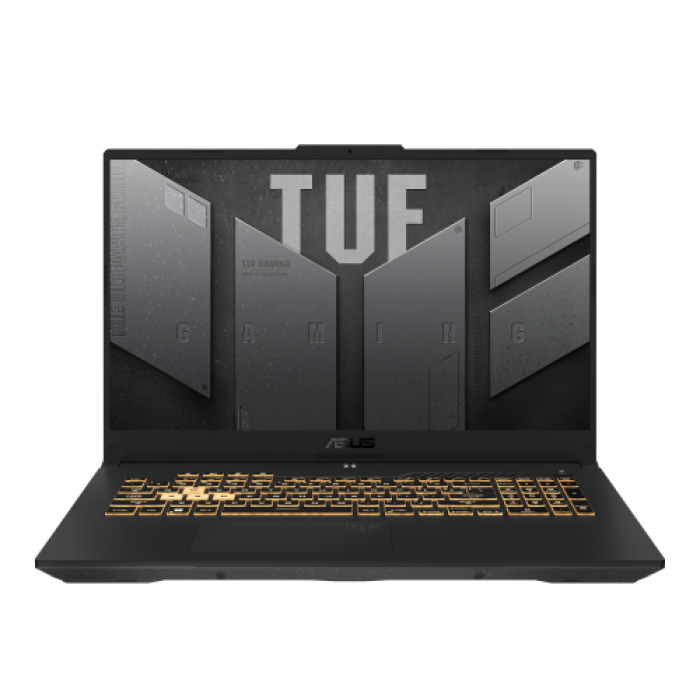 Laptop ASUS TUF Gaming F17 FX707ZE-HX080, Intel Core i7-12700H, 17.3inch, RAM 16GB, SSD 1TB, nVidia GeForce RTX 3050 Ti 4GB, No OS, Jaeger Gray