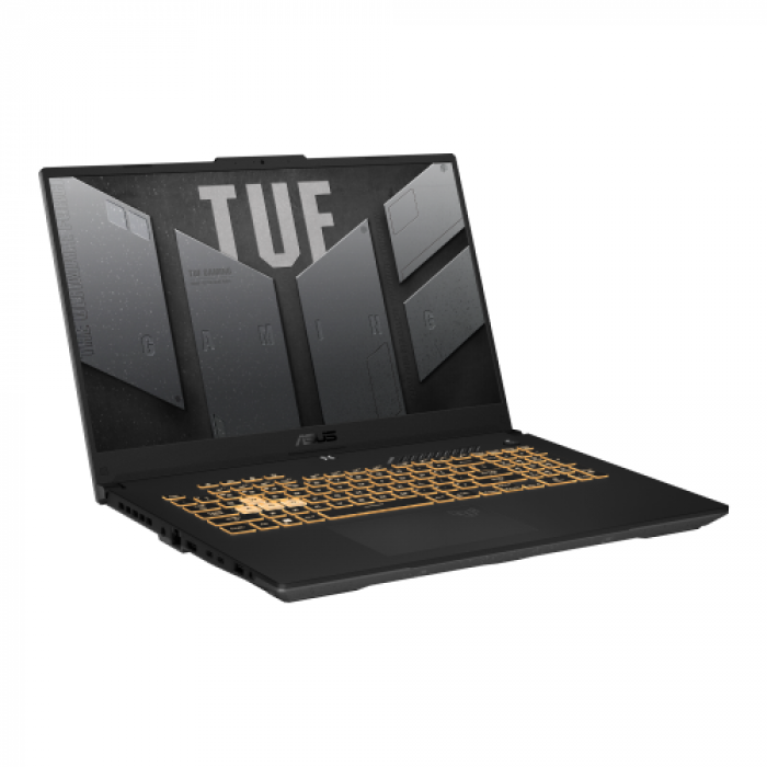 Laptop ASUS TUF Gaming F17 FX707ZE-HX080, Intel Core i7-12700H, 17.3inch, RAM 16GB, SSD 1TB, nVidia GeForce RTX 3050 Ti 4GB, No OS, Jaeger Gray