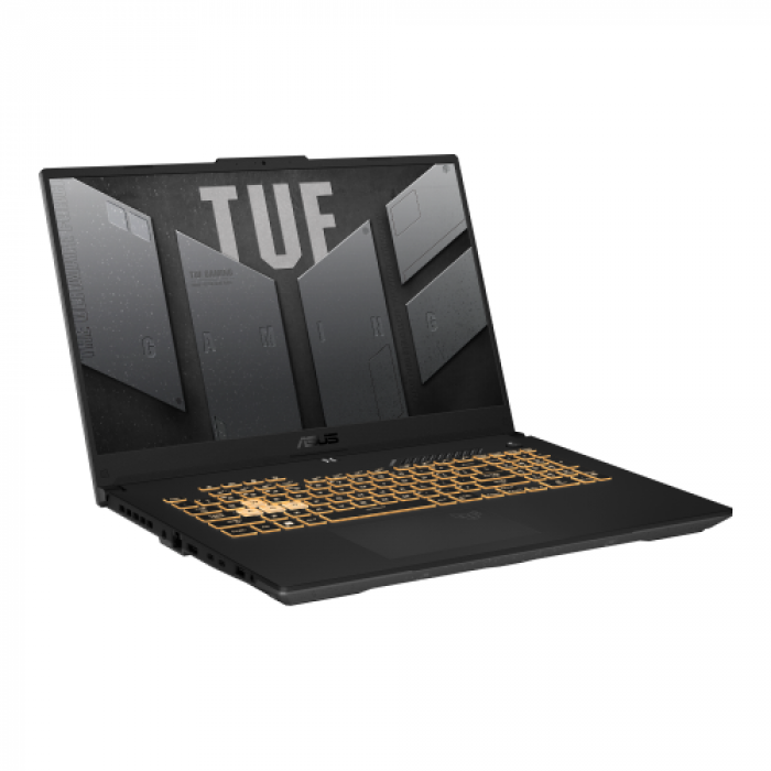 Laptop ASUS TUF Gaming F17 FX707ZM-HX002, Intel Core i7-12700H, 17.3inch, RAM 16GB, SSD 1TB, nVidia GeForce RTX 3060 6GB, No OS, Mecha Gray