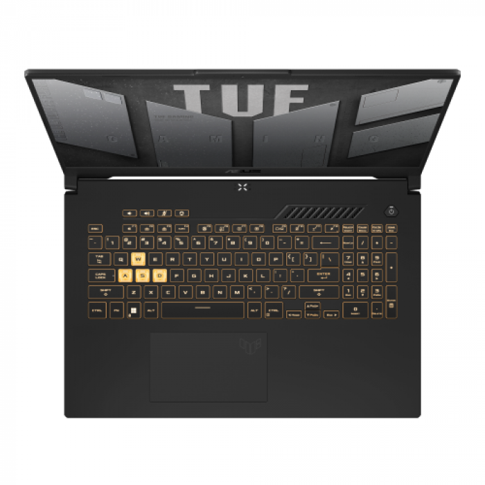 Laptop ASUS TUF Gaming F17 FX707ZM-HX002, Intel Core i7-12700H, 17.3inch, RAM 16GB, SSD 1TB, nVidia GeForce RTX 3060 6GB, No OS, Mecha Gray