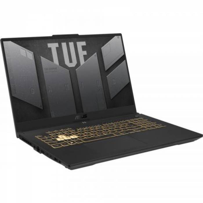 Laptop ASUS TUF Gaming FX707ZE-HX078, Intel Core i7-12700H17, 17.3inch, RAM 16GB, SSD 512GB, nVidia GeForce RTX 3050 Ti 4GB, No OS, Jaeger Gray