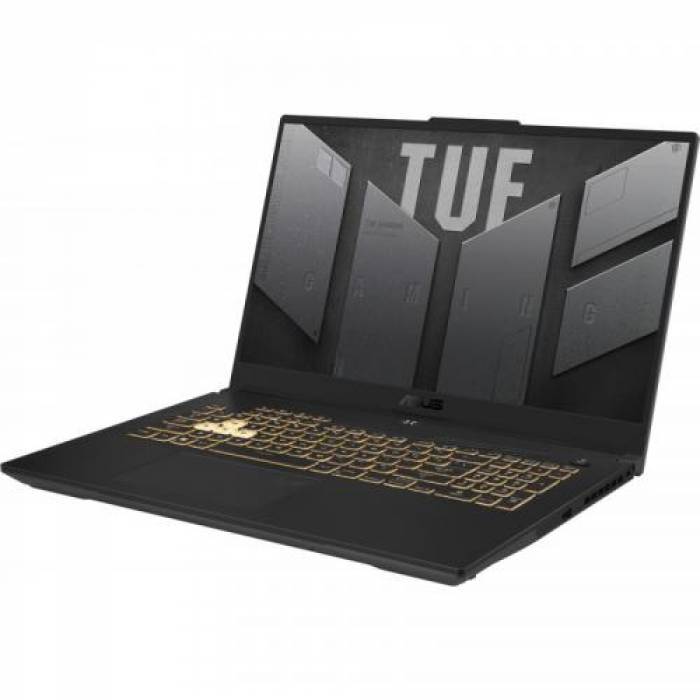 Laptop ASUS TUF Gaming FX707ZE-HX078, Intel Core i7-12700H17, 17.3inch, RAM 16GB, SSD 512GB, nVidia GeForce RTX 3050 Ti 4GB, No OS, Jaeger Gray