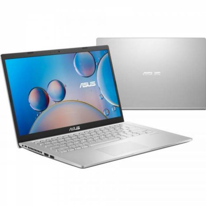 Laptop ASUS VivoBook 14 X415MA-EK593, Intel Celeron N4020, 14inch, RAM 4GB, SSD 256GB, Intel UHD Graphics 600, No OS, Transparent Silver