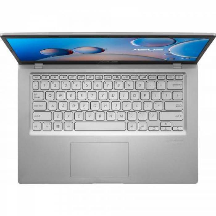Laptop ASUS VivoBook 14 X415MA-EK593, Intel Celeron N4020, 14inch, RAM 4GB, SSD 256GB, Intel UHD Graphics 600, No OS, Transparent Silver
