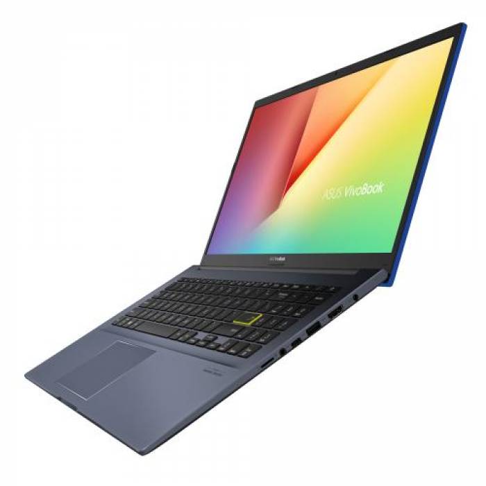 Laptop ASUS Vivobook 15 X513EA-BQ2886, Intel Core i7-1165G7, 15.6inch, RAM 8GB, SSD 512GB, Intel Iris Xe Graphics, No OS, Cobalt Blue