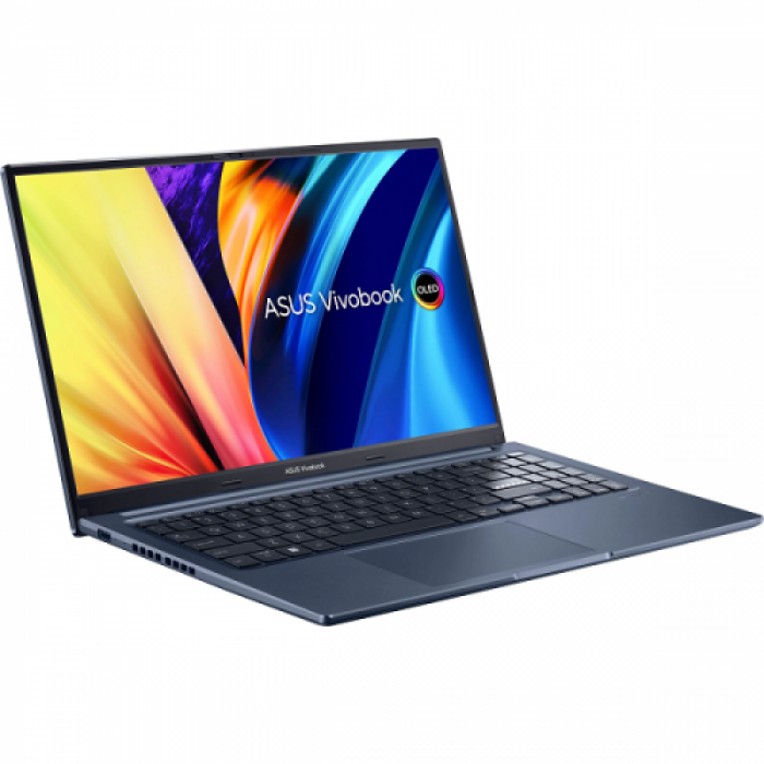 Laptop ASUS Vivobook 15X M1503QA-L1169, AMD Ryzen 5 5600U, 15.6inch, RAM 8GB, SSD 512GB, AMD Radeon Graphics, No OS, Quiet Blue