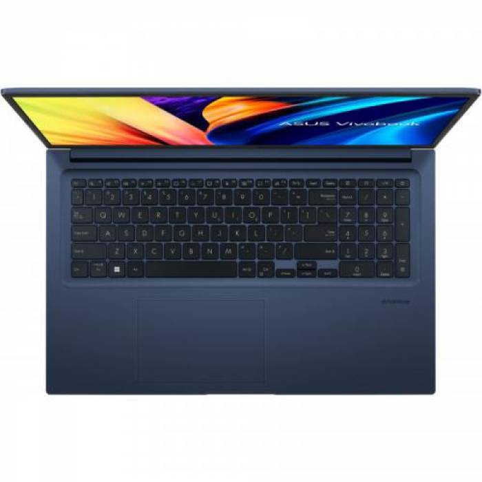 Laptop ASUS VivoBook 17X K1703ZA-AU080W, Intel Core i7-12700H, 17.3inch, RAM 16GB, SSD 1TB, Intel Iris Xe Graphics, Windows 11, Quiet Blue