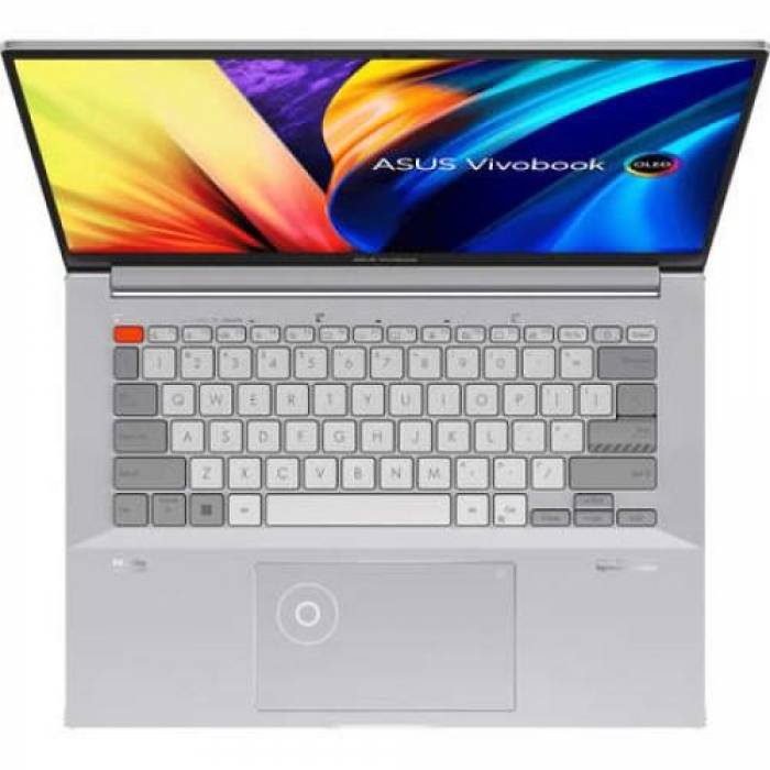  Laptop ASUS VivoBook Pro X N7401ZE-M9001W, Intel Core i7-12700H, 14.5inch, RAM 16GB, SSD 512GB, nVidia GeForce RTX 3050 4GB, Windows 11, Silver
