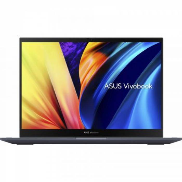 Laptop Asus VivoBook S 14 Flip TP3402ZA-LZ167W, 14inch Touch, Intel Core i3-1220P, RAM 8GB, SSD 256GB, Intel UHD Graphics, Windows 11, Quiet Blue