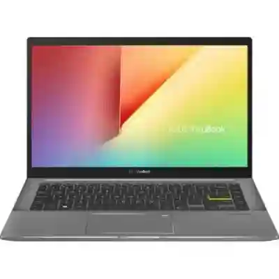 Laptop ASUS VivoBook S14 S433EA-KI2070, Intel Core i7-1165G7, 14inch, RAM 8GB, SSD 512GB, Intel Iris Xe Graphics, No OS, Indie Black