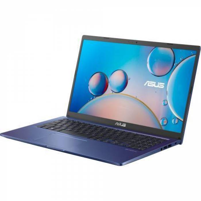 Laptop ASUS X515EA-BQ1834, Intel Core i7-1165G7, 15.6inch, RAM 8GB, SSD 512GB, Intel Iris Xe Graphics, No OS, Peacock Blue