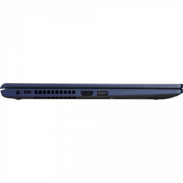 Laptop ASUS X515EA-BQ1834, Intel Core i7-1165G7, 15.6inch, RAM 8GB, SSD 512GB, Intel Iris Xe Graphics, No OS, Peacock Blue