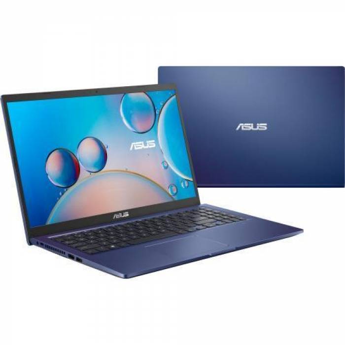 Laptop ASUS X515EA-BQ1834, Intel Core i7-1165G7, 15.6inch, RAM 8GB, SSD 512GB, Intel Iris Xe Graphics, No OS, Peacock Blue