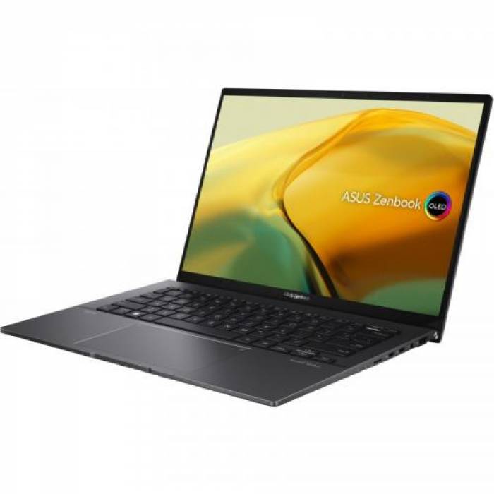 Laptop ASUS ZenBook 14 OLED UM3402YA-KM175W, AMD Ryzen 7 5825U, 14inch, RAM 16GB, SSD 1TB, AMD Radeon Graphics, Windows 11,  Jade Black