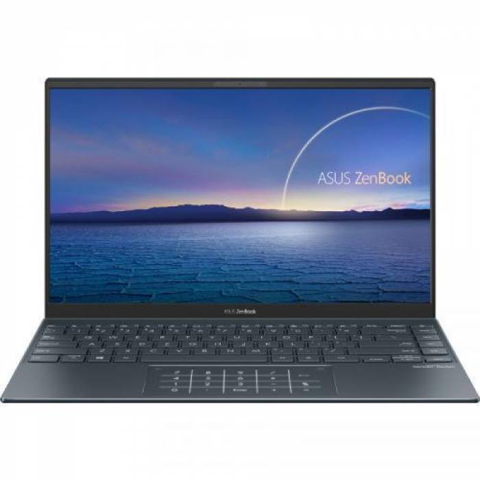 Laptop ASUS ZenBook 14 UM425QA-KI171W, AMD Ryzen 7 5800H, 14inch, RAM 16GB, SSD 1TB, AMD Radeon Graphics, Windows 11, Pine Grey