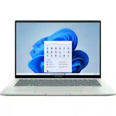 Laptop ASUS ZenBook 14 UX3402ZA-KP609W, Intel Core i5-1240P, 16inch, RAM 8GB, SSD 512GB, Intel Iris Xe Graphics, Windows 11, Aqua Celadon