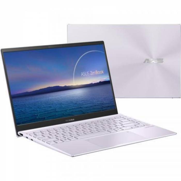 Laptop ASUS ZenBook 14 UX425EA-KI969W, Intel Core i5-1135G7, 14inch, RAM 8GB, SSD 512GB, Intel Iris Xe Graphics, Windows 11, Lilac Mist