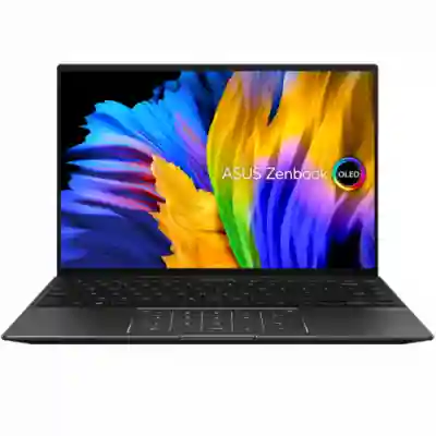 Laptop ASUS Zenbook 14X OLED UM5401QA-L7210W, AMD Ryzen 7 5800H, 14inch, RAM 16GB, SSD 512GB, AMD Radeon Graphics, Windows 11, Jade Black