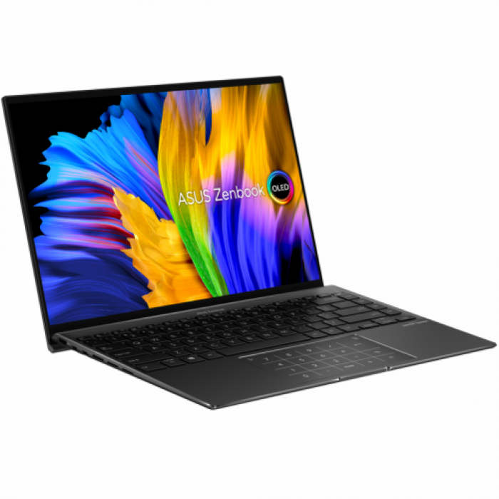 Laptop ASUS Zenbook 14X OLED UM5401QA-L7210W, AMD Ryzen 7 5800H, 14inch, RAM 16GB, SSD 512GB, AMD Radeon Graphics, Windows 11, Jade Black