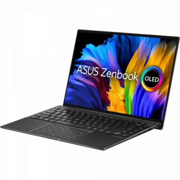 Laptop ASUS ZenBook 14X OLED UM5401RA-KN054X, AMD Ryzen 9 6900HX, 14inch, RAM 16GB, SSD 1TB, AMD Radeon 680M, Windows 11 Pro, Jade Black