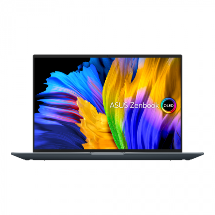 Laptop ASUS Zenbook 14X OLED UX5401ZA-L7020X, Intel Core i7-12700H, 14inch, RAM 16GB, SSD 1TB, Intel Iris Xe Graphics, Windows 11 Pro, Pine Grey