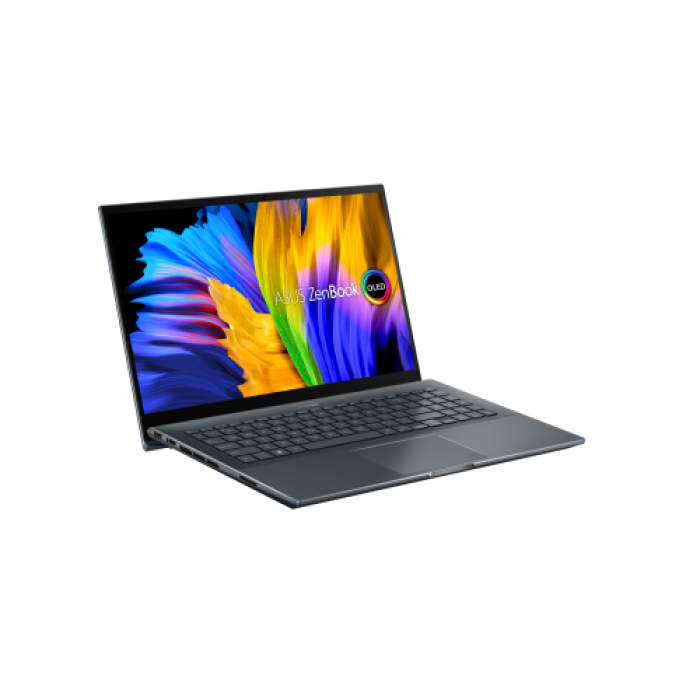 Laptop ASUS Zenbook 15 OLED UM5500QE-KY204X, AMD Ryzen 7 5800H, 15.6inch Touch, RAM 16GB, SSD 1TB, GeForce nVidia RTX 3050 Ti 4GB, Windows 11 Pro, Pine Grey