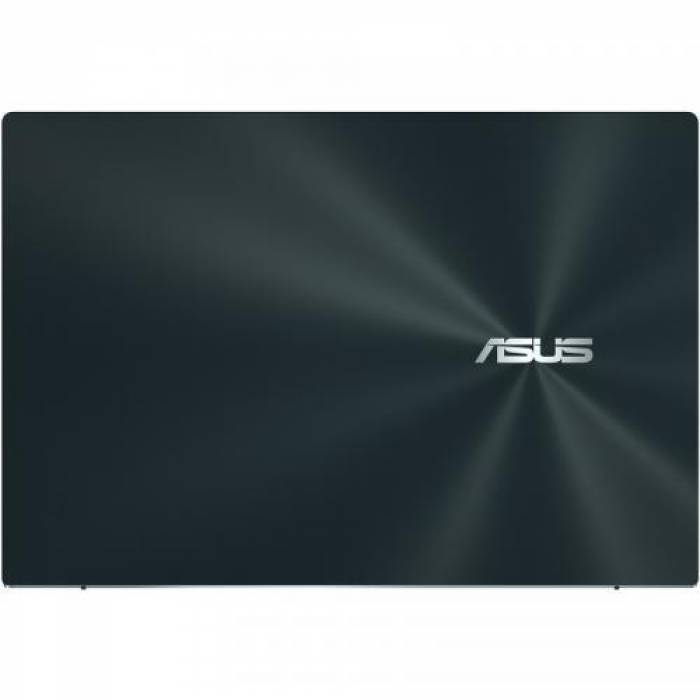 Laptop ASUS ZenBook Duo 14 UX482EAR-HY357X, Intel Core i7-1195G7, 14inch Touch, RAM 16GB, SSD 1TB, Intel Iris Xe Graphics, Windows 11 Pro, Celestial Blue