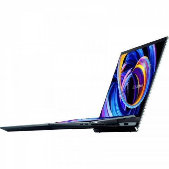 Laptop ASUS ZenBook Pro Duo UX582ZM-H2009X, Intel Core i9-12900H, 15.6inch Touch, RAM 32GB, SSD 1TB, Intel Iris Xe Graphics, Windows 11 Pro, Celestial Blue