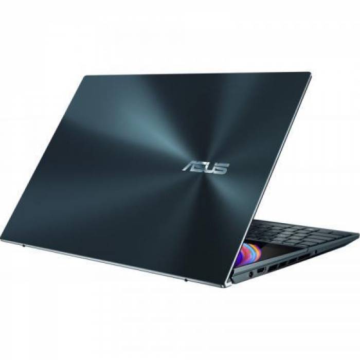 Laptop ASUS ZenBook Pro Duo UX582ZM-H2009X, Intel Core i9-12900H, 15.6inch Touch, RAM 32GB, SSD 1TB, Intel Iris Xe Graphics, Windows 11 Pro, Celestial Blue