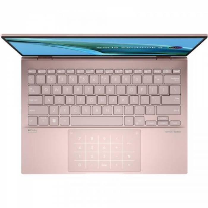 Laptop ASUS ZenBook S UM5302TA-LX467X, AMD Ryzen 7 6800U, 13.3inch Touch, RAM 16GB, SSD 512GB, AMD Radeon Graphics 680M, Windows 11 Pro, Vestige Beige